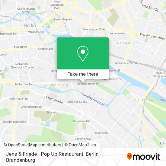 Jens & Friede - Pop Up Restaurant map