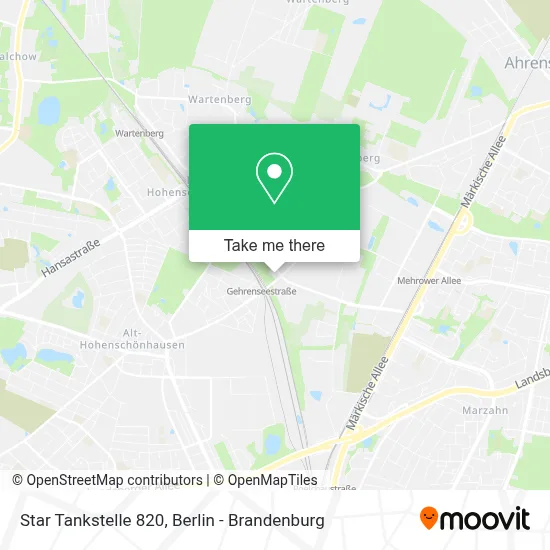 Star Tankstelle 820 map
