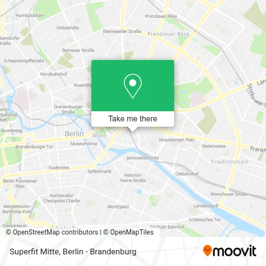 Superfit Mitte map