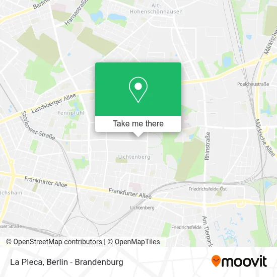 La Pleca map