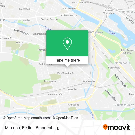 Mimosa map