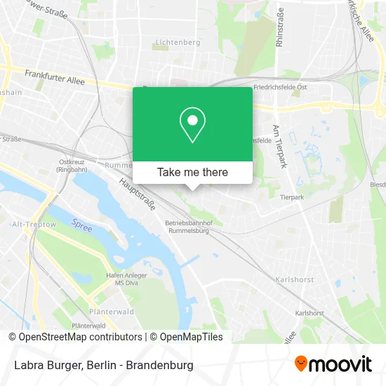 Labra Burger map