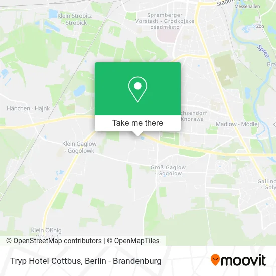 Tryp Hotel Cottbus map