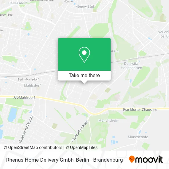 Rhenus Home Delivery Gmbh map