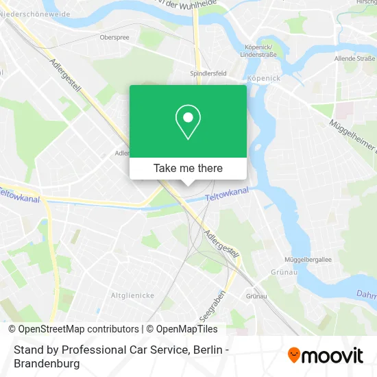 Stand by Professional Car Service map