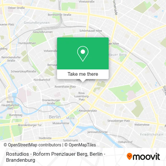 Rostudios - Roform Prenzlauer Berg map