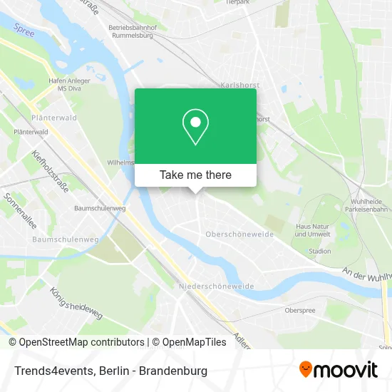 Trends4events map