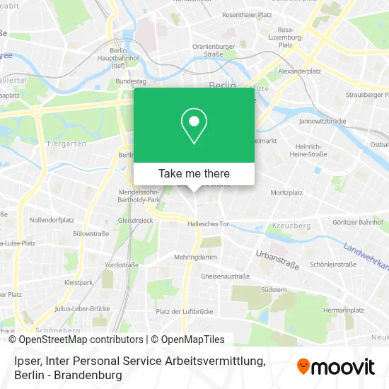 Ipser, Inter Personal Service Arbeitsvermittlung map