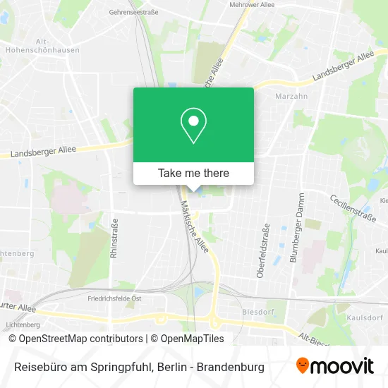 Reisebüro am Springpfuhl map