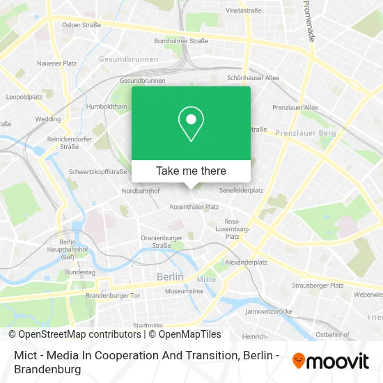 Mict - Media In Cooperation And Transition map