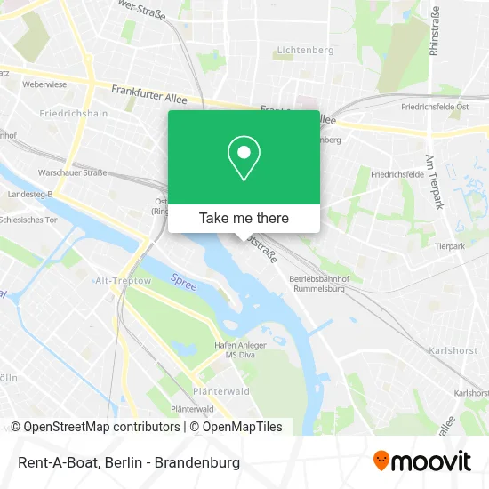 Rent-A-Boat map
