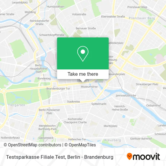 Testsparkasse Filiale Test map