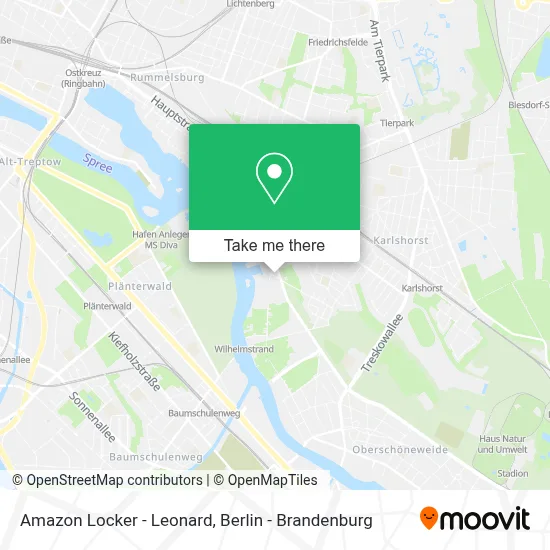 Amazon Locker - Leonard map