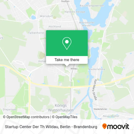 Startup Center Der Th Wildau map