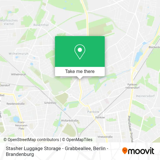 Stasher Luggage Storage - Grabbeallee map
