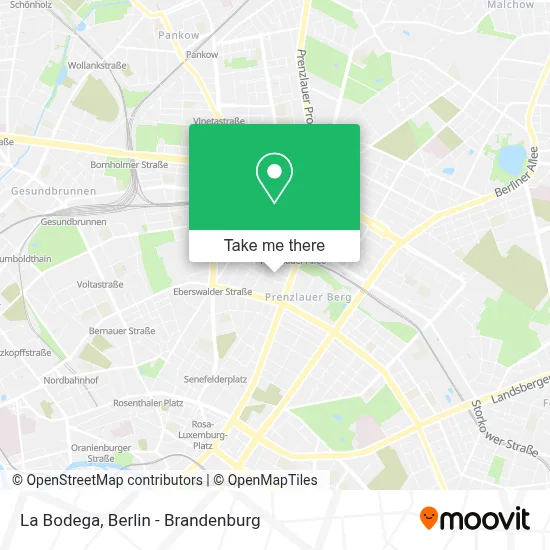 La Bodega map