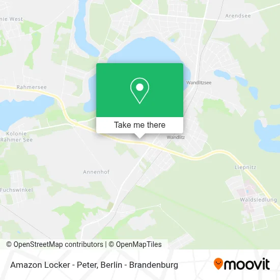Amazon Locker - Peter map