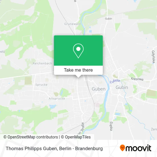 Thomas Philipps Guben map