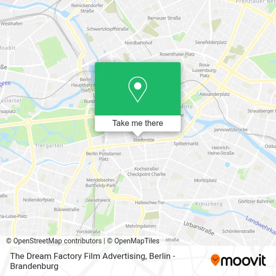 The Dream Factory Film Advertising map