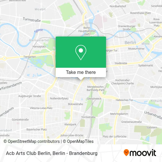 Acb Arts Club Berlin map