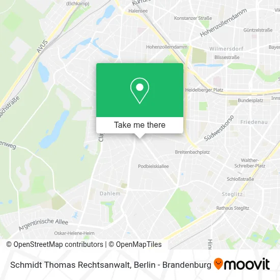 Schmidt Thomas Rechtsanwalt map