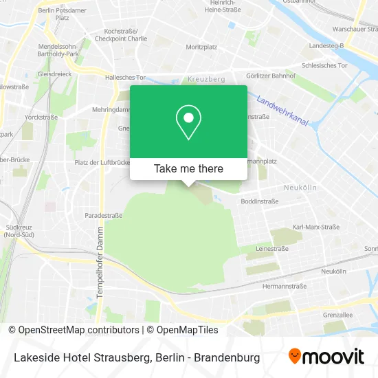 Lakeside Hotel Strausberg map