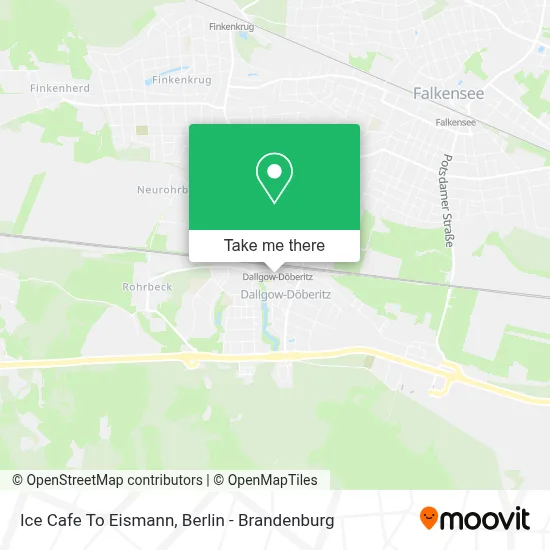 Ice Cafe To Eismann map