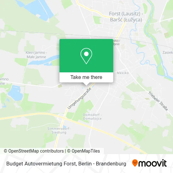Budget Autovermietung Forst map