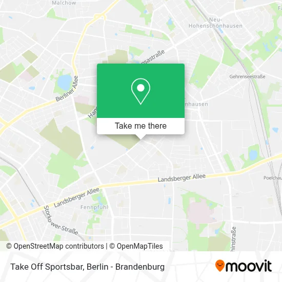 Take Off Sportsbar map