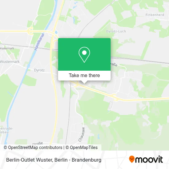 Berlin-Outlet Wuster map