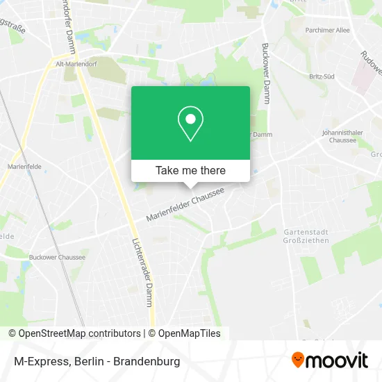 M-Express map