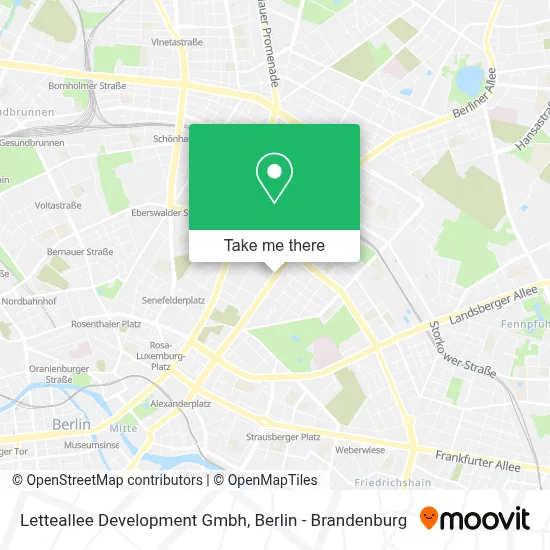 Letteallee Development Gmbh map