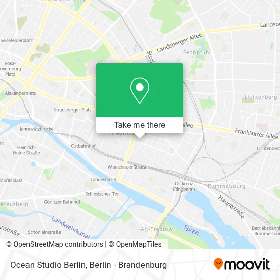 Ocean Studio Berlin map