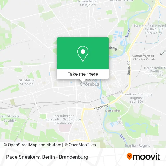 Pace Sneakers map