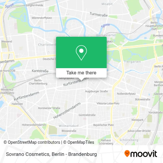Sovrano Cosmetics map