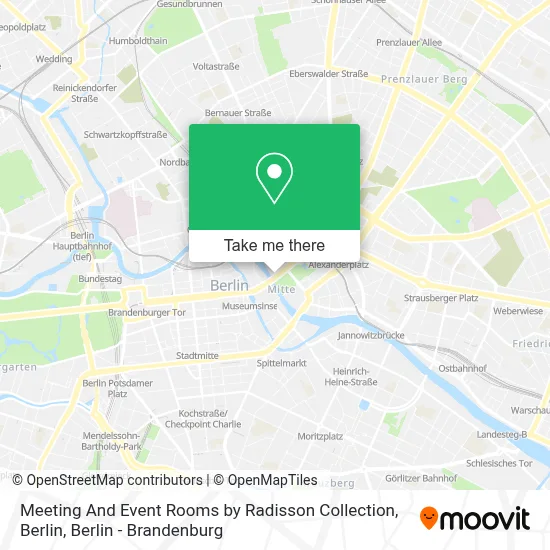 Meeting And Event Rooms by Radisson Collection, Berlin map