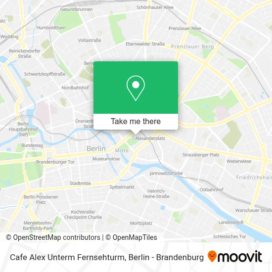 Cafe Alex Unterm Fernsehturm map