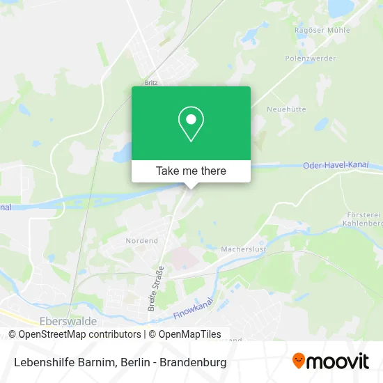 Lebenshilfe Barnim map
