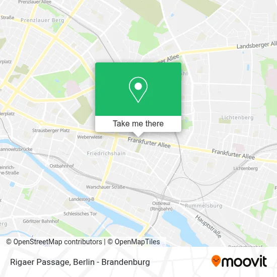 Rigaer Passage map
