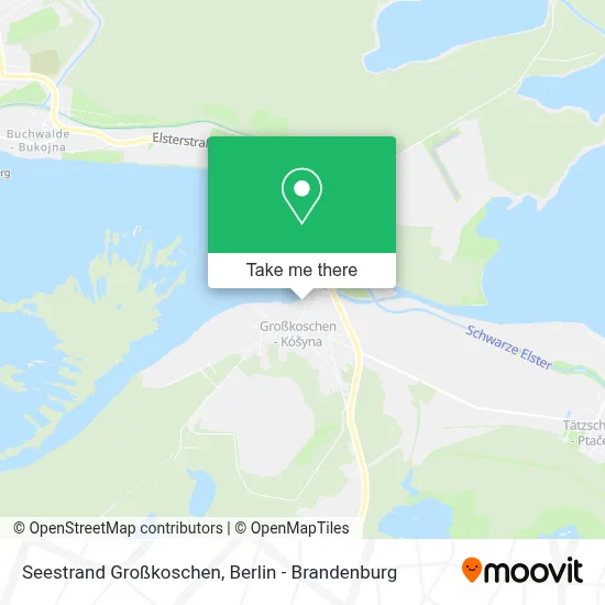 Seestrand Großkoschen map