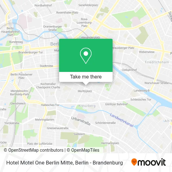 Hotel Motel One Berlin Mitte map