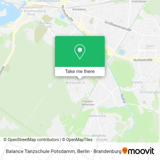 Balance Tanzschule Potsdamm map