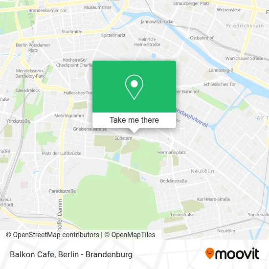 Balkon Cafe map