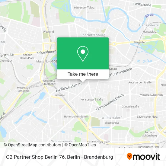 O2 Partner Shop Berlin 76 map