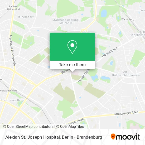 Alexian St. Joseph Hospital map