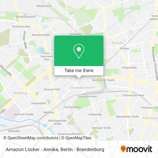 Amazon Locker - Annika map
