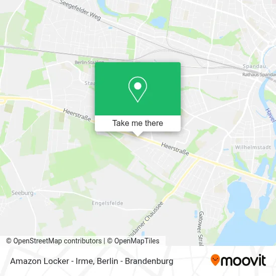 Amazon Locker - Irme map