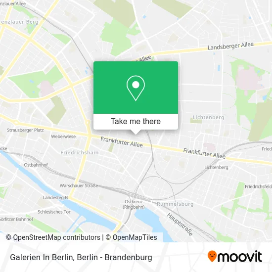Galerien In Berlin map