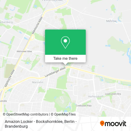 Amazon Locker - Bockshornklee map