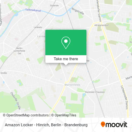 Amazon Locker - Hinrich map